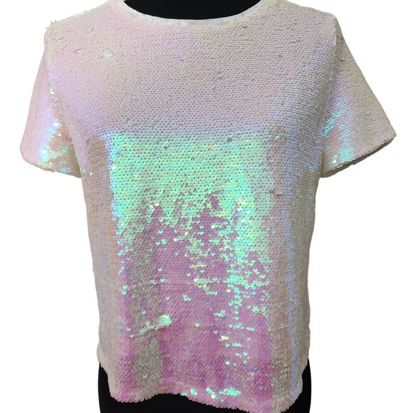 Luxury Evening Cocktail Party Beaded Sequins Runway Couture Top Blouse Jacket NW - Picture 3 of 16